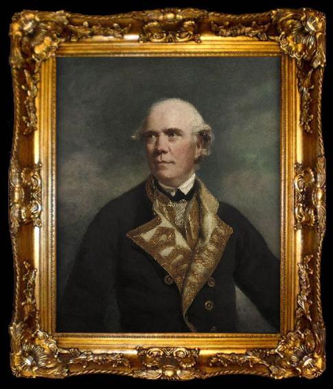 framed  Sir Joshua Reynolds Admiral the Honourable Samuel Barrington, ta009-2